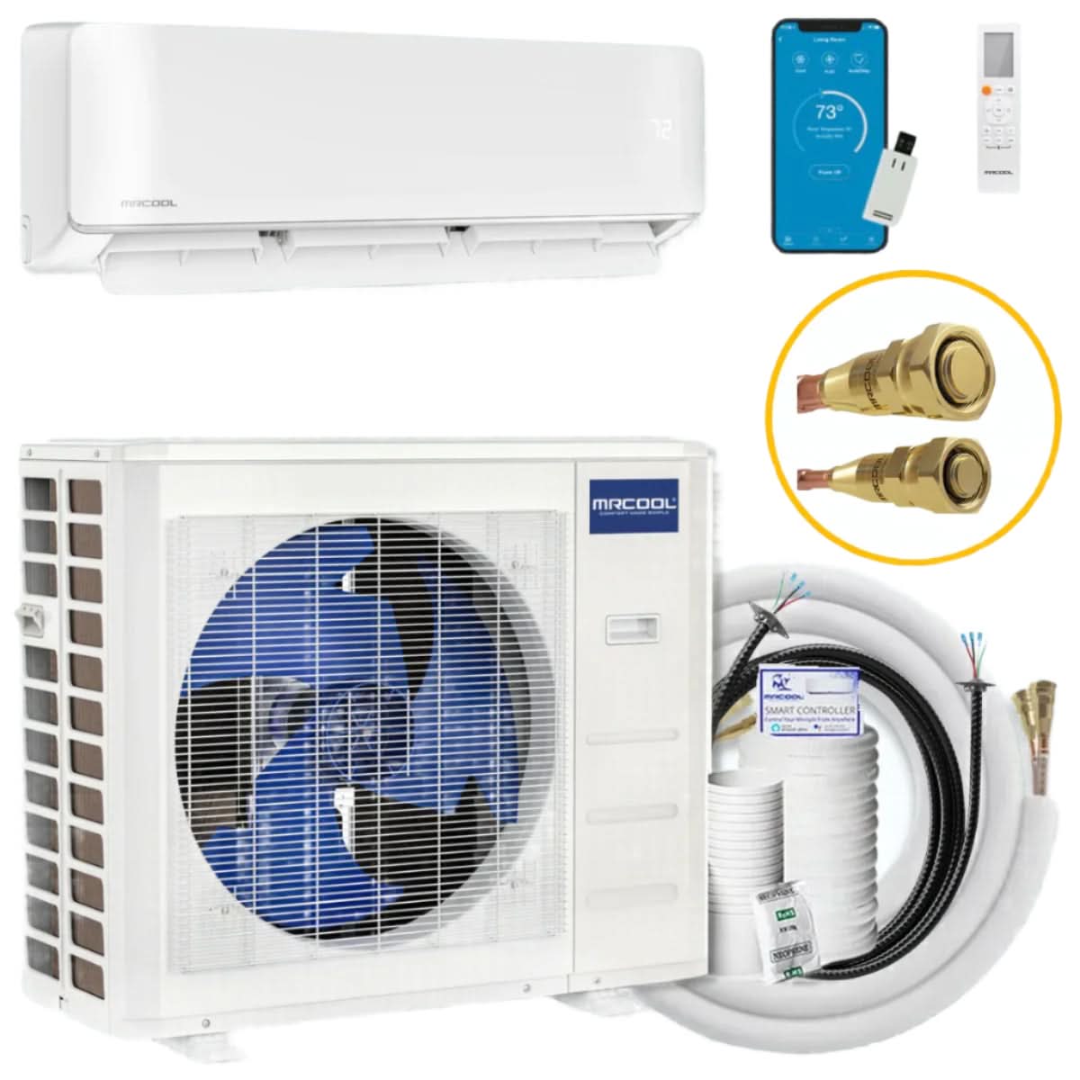 MRCOOL Mini Split System with Quick Connect Line Set EZPRO09HP11516DO
