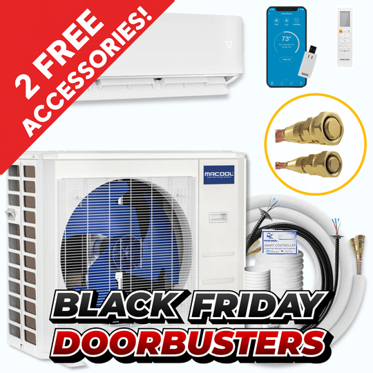 MRCOOL Mini Split System 12,000 BTU with 25ft Line Set DIY12HPWM115D250